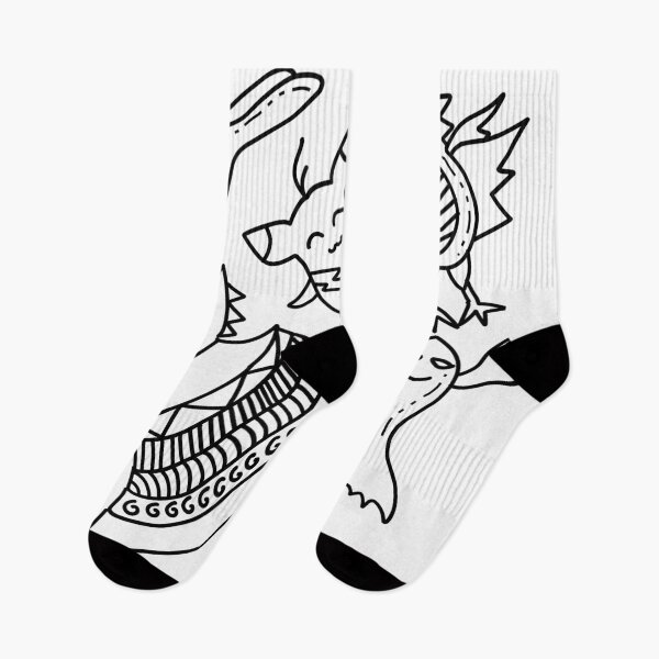 Item preview, Enjoy! Cute Monster Doodle Art Black and White designed and sold by R4CProject.
