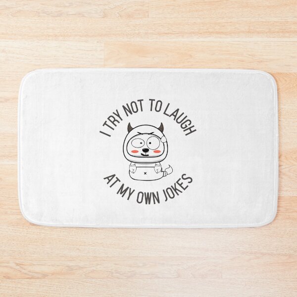 Item preview, I Try Not To Laugh At My Own Jokes Dog in Costume Funny designed and sold by HppyStrngHelthy.
