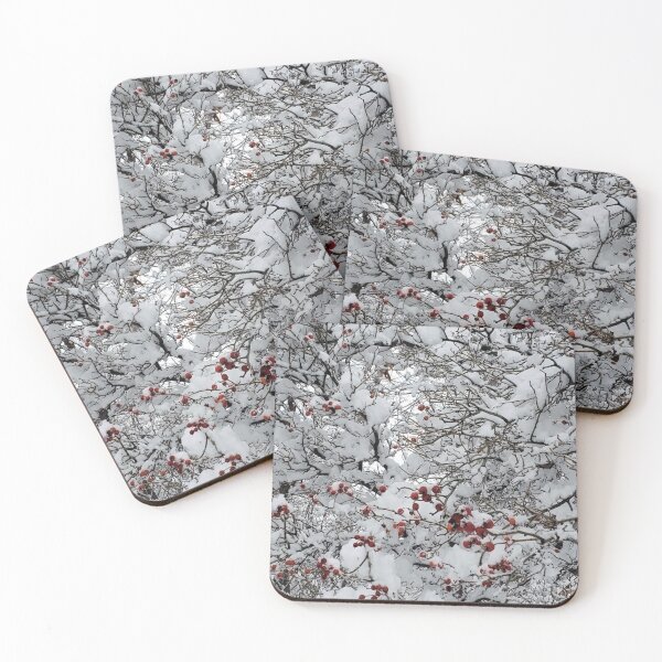 Item preview, Red berries in the snow designed and sold by aginlow.