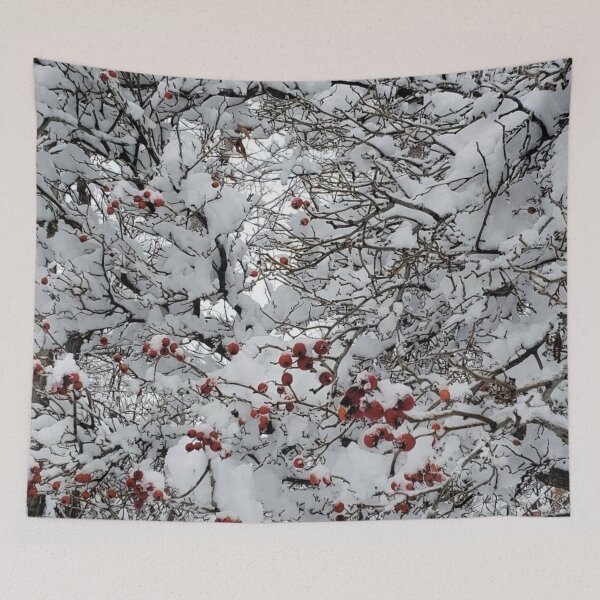 Item preview, Red berries in the snow designed and sold by aginlow.
