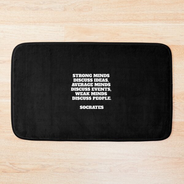 Item preview, Strong minds discuss ideas - Socrates philosophical quotes designed and sold by Inspirationmotivation.