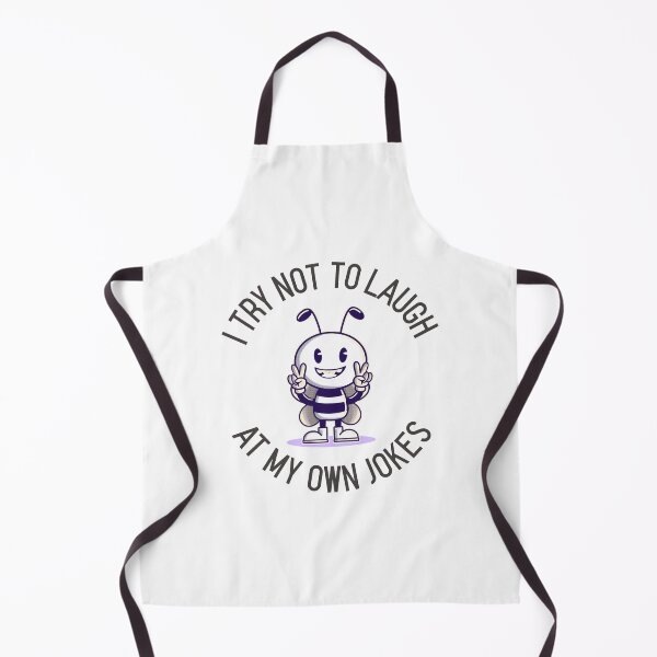 Item preview, I Try Not To Laugh At My Own Jokes Happy Bee Peace Funny designed and sold by HppyStrngHelthy.