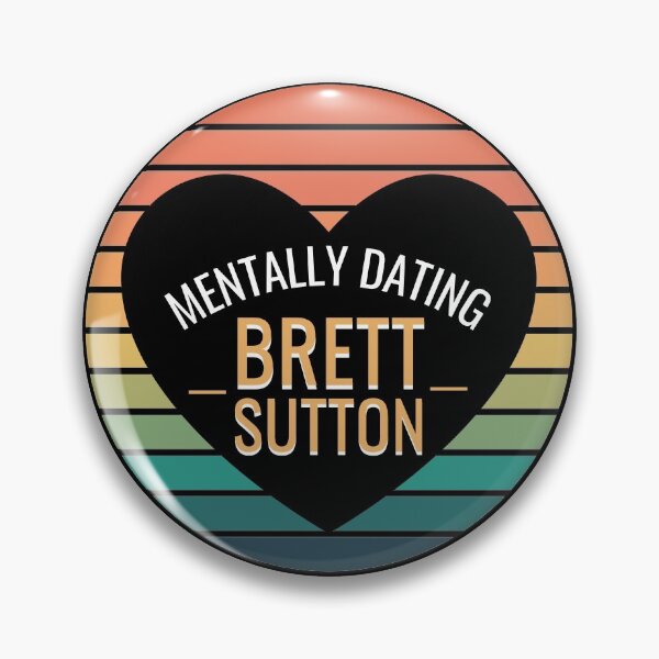 Item preview, Mentally Dating Brett Sutton | Retro Sunset | Heart designed and sold by NoirOwned.