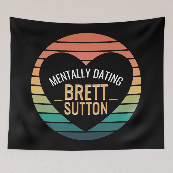 Item preview, Mentally Dating Brett Sutton | Retro Sunset | Heart designed and sold by NoirOwned.