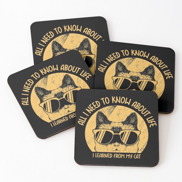 Item preview, All I Need to Know about Life I Learned from my Cat designed and sold by HROC.