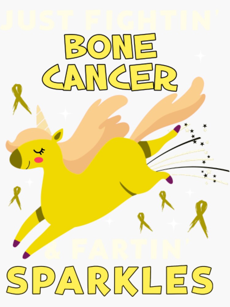 Bone Cancer Bone Cancer Funny Unicorn Farting Sparkles Sticker For Sale By Lencuadik54274