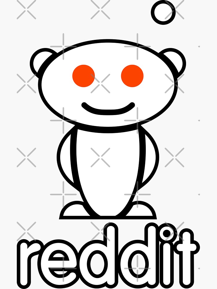 "Reddit Logo" Sticker for Sale by h2cinedesign Redbubble