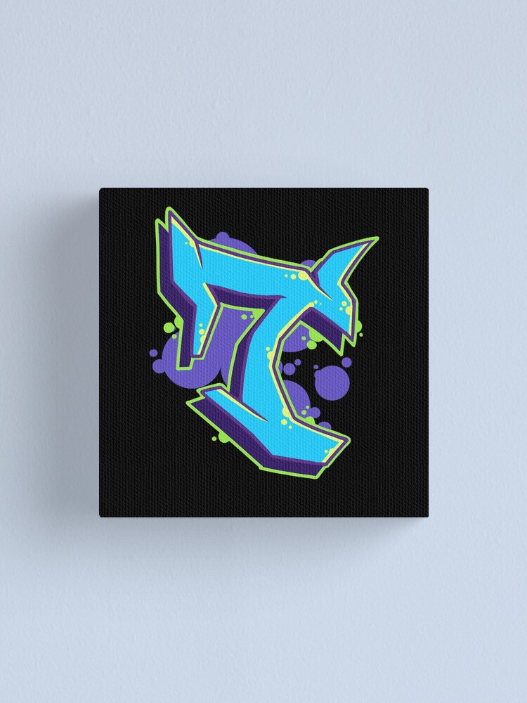 Letter N - Graffiti Street Art Style  Canvas Print for Sale by  CreativeOpus