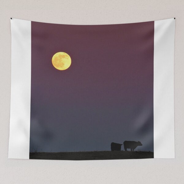 Item preview, Shades of Death Full Moon with Cows designed and sold by HallowedElement.