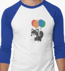 Balloon Husky Men's Baseball Âľ T-Shirt
