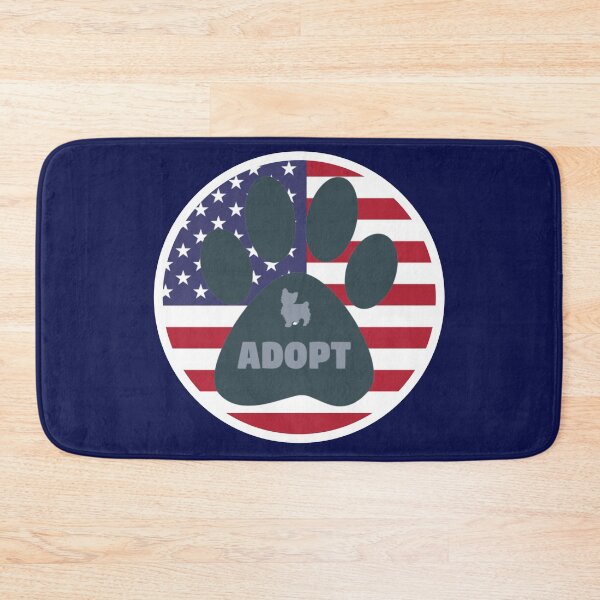 Item preview, Dog Adoption Patriotic Flag Paw designed and sold by MojaveTradePost.
