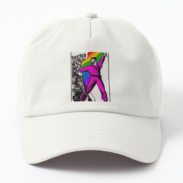 Fight, Alejandro Cañer, pride, lgbt, rainbow flag, energetic Dad Hat