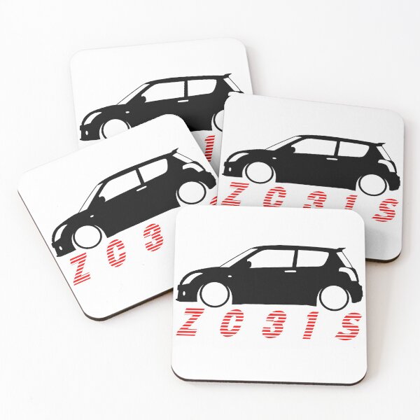 Item preview, Swift Sport ZC31S Silhouette Red Text designed and sold by ChasingBRoads.