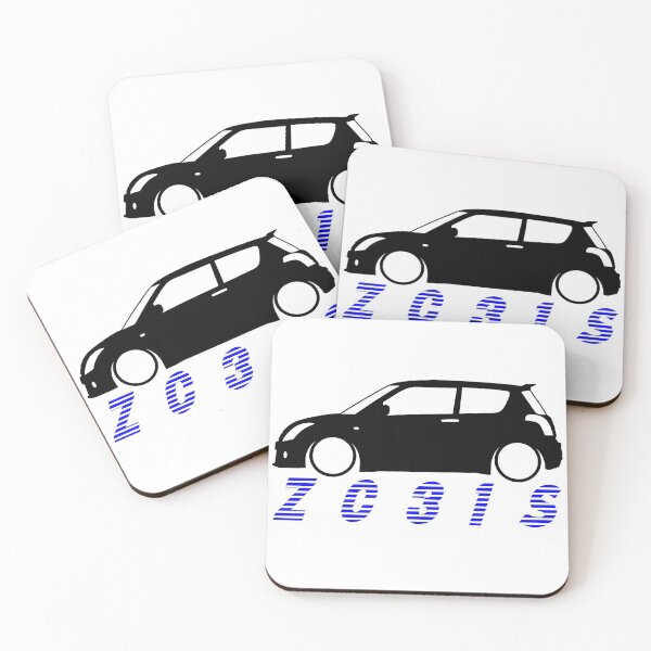 Item preview, Swift Sport ZC31S Silhouette Blue Text designed and sold by ChasingBRoads.