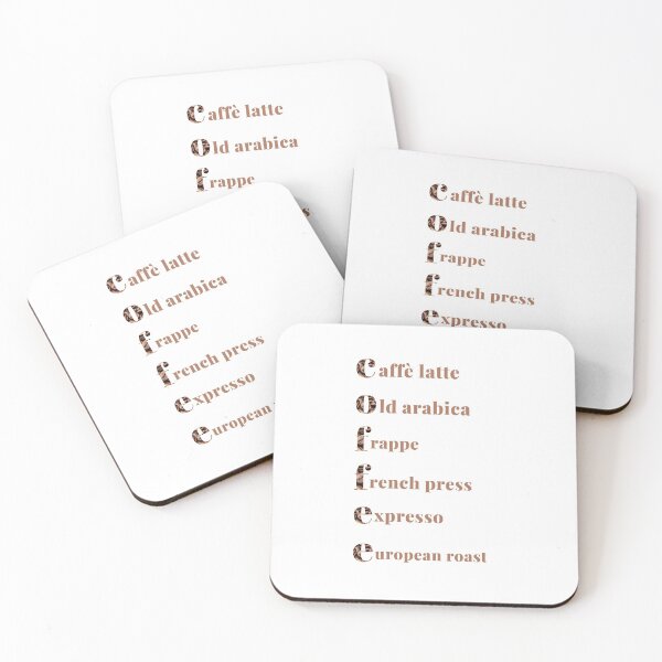 Item preview, Acrostic Poems for Coffee, Gifts for All Coffee Lovers, Baristas, Coffee Drinkers designed and sold by subtleday.