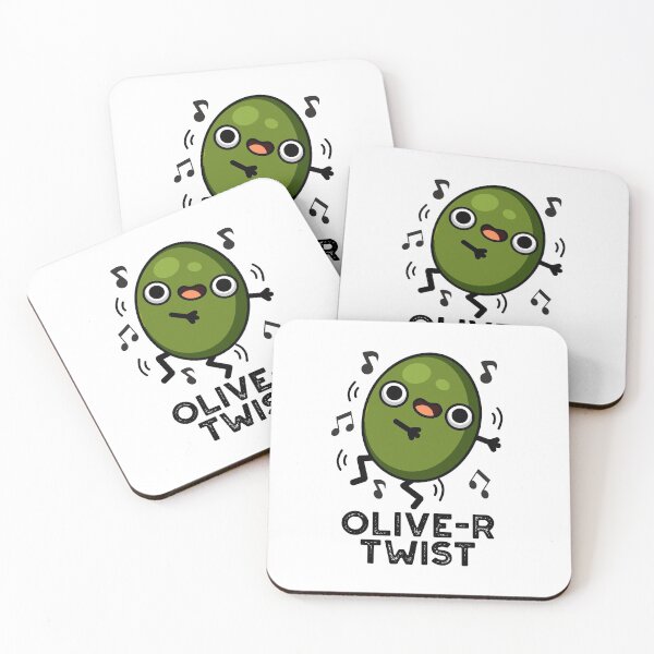 Item preview, Olive-r Twist Funny Fruit Olive Puns  designed and sold by punnybone.