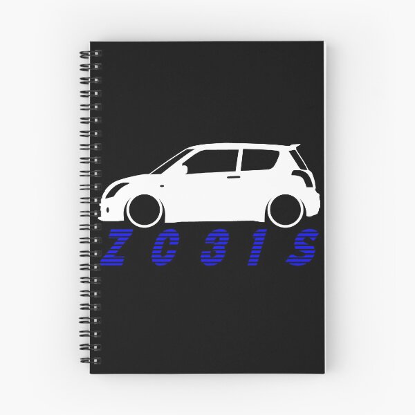 Item preview, Swift Sport ZC31S White Silhouette Blue Text designed and sold by ChasingBRoads.