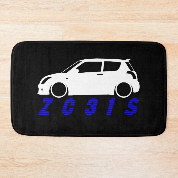 Item preview, Swift Sport ZC31S White Silhouette Blue Text designed and sold by ChasingBRoads.