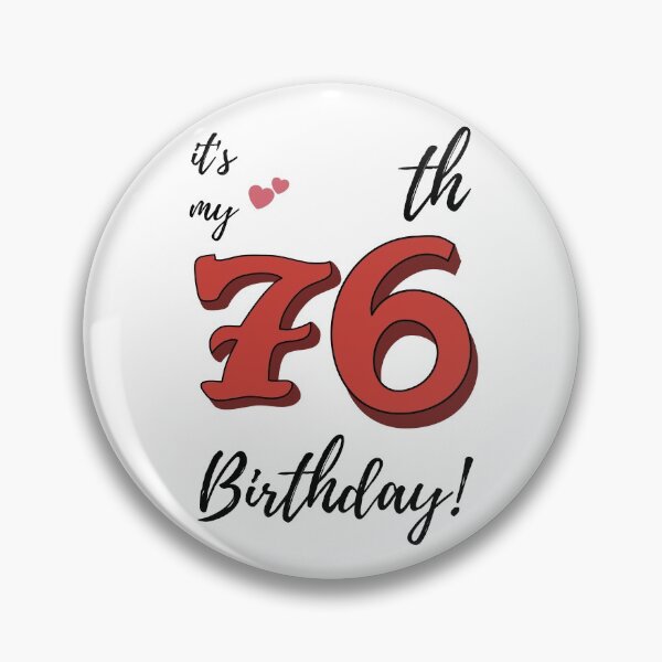 Item preview, It's My 76th Birthday quote designed and sold by WayneTower.