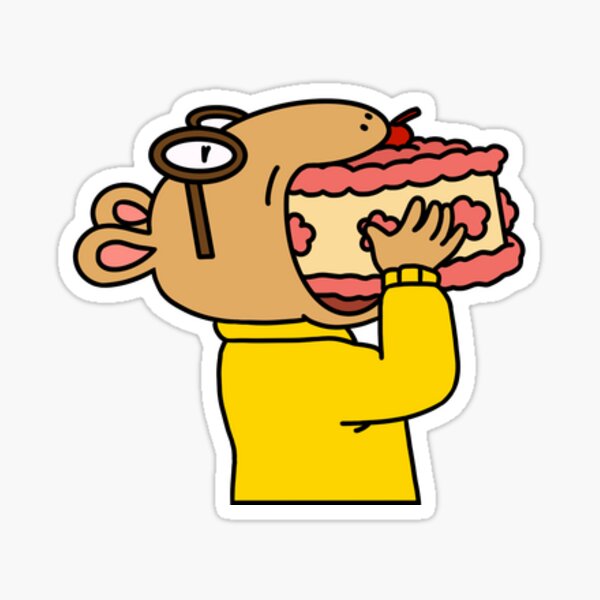 Vista previa del artículo con la obra «Arthur Cake Meme Mini», diseñado y vendido por baiiiley2.