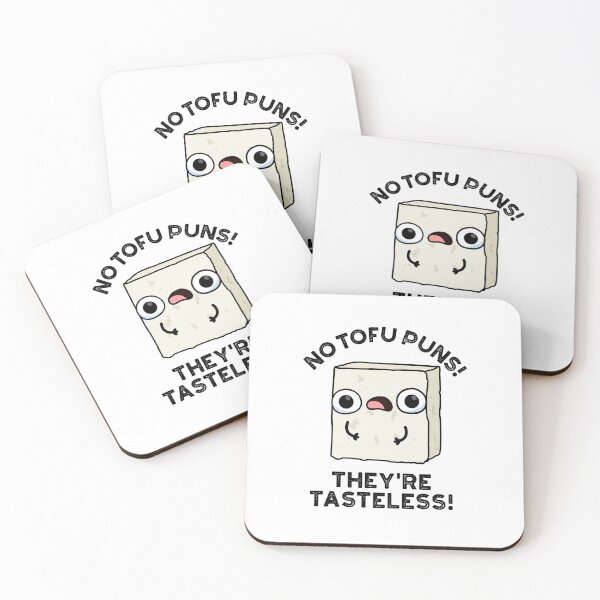Item preview, No Tofu Puns They're Tasteless Funny Food Puns  designed and sold by punnybone.