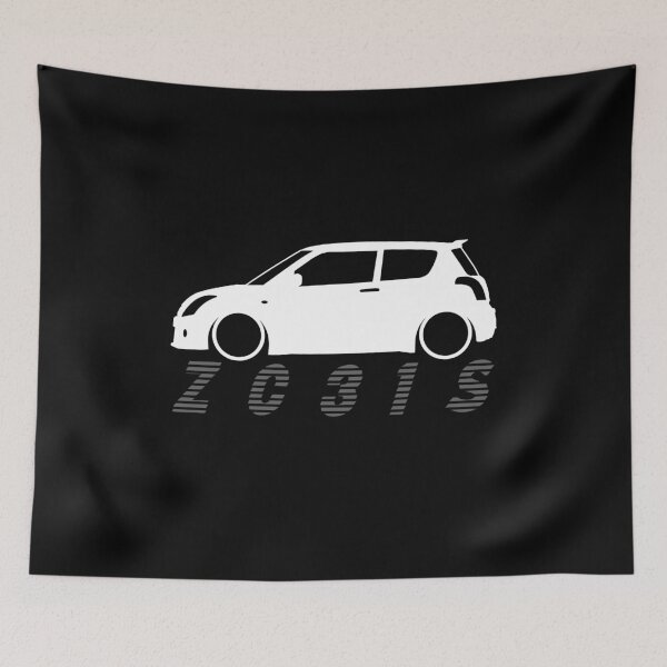 Item preview, Swift Sport ZC31S White Silhouette Grey Text designed and sold by ChasingBRoads.