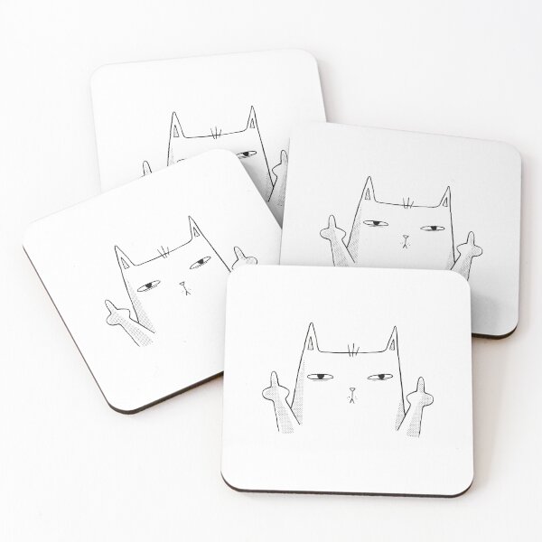 Item preview, MIDDLE FINGER CAT designed and sold by MIKE'S PRINT ON DEMAND.