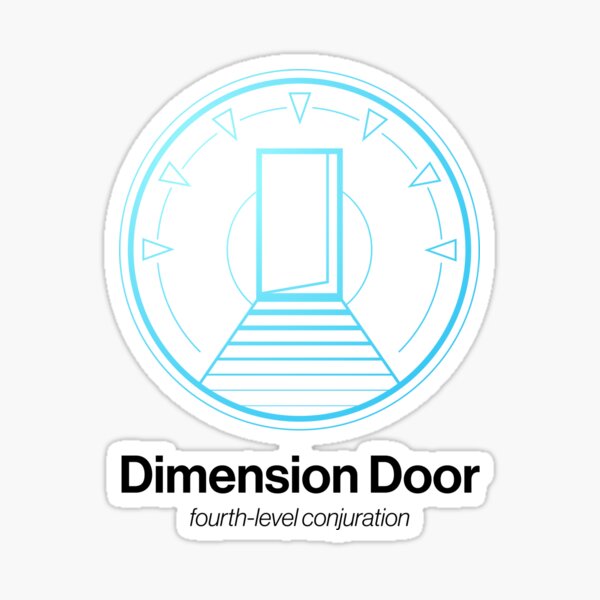 Item preview, Dimension Door Spell Symbol designed and sold by Unspelled.
