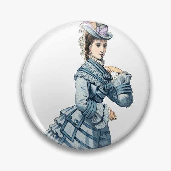 Item preview, Victorian Woman Blue Dress designed and sold by laureldesigns.