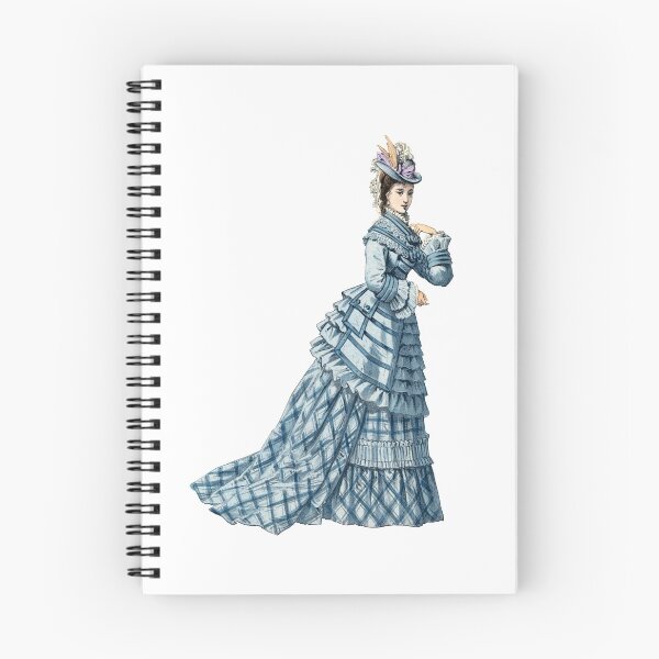 Item preview, Victorian Woman Blue Dress designed and sold by laureldesigns.