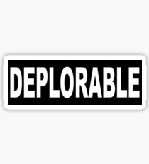 DEPLORABLE Donald Trump Voter Sticker
