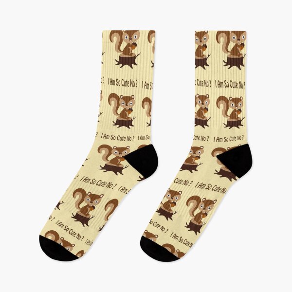 Item preview, Squirrel with his nut says, I'm so cute, right? designed and sold by Astralia.