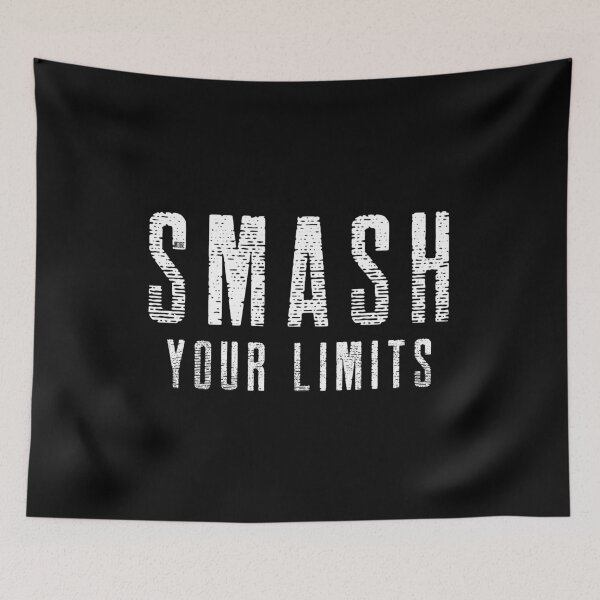Item preview, SMASH YOUR LIMITS ► BODYBUILDING // WORKOUT // MOTIVATIONAL designed and sold by MORE-THE-BRAND.