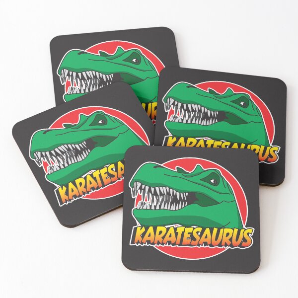 Item preview, Green Tyrannosaurus Rex (T-rex) Karatesaurus Graphic Text Design  designed and sold by NightGleam.