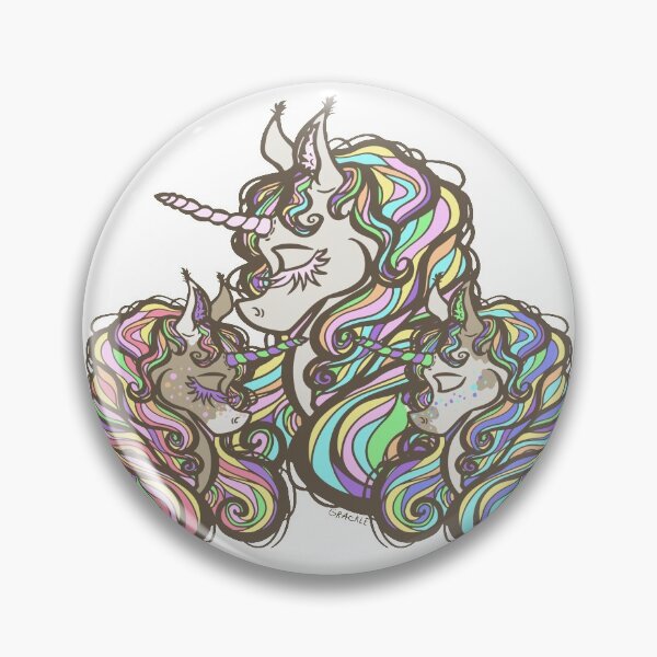 Item preview, Mother of Twins Unicorn (Boy and Girl) designed and sold by JanGrackle.