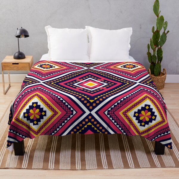Item preview, Geometric ethnic oriental ikat seamless pattern traditional design for background,wallpaper,clothing,wrapping,Batik,fabric designed and sold by Bookee11-.