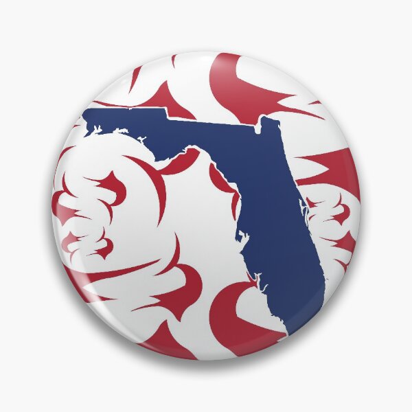 Item preview, Florida engulfed in red Swordfish Marlin Pattern designed and sold by pelagio.