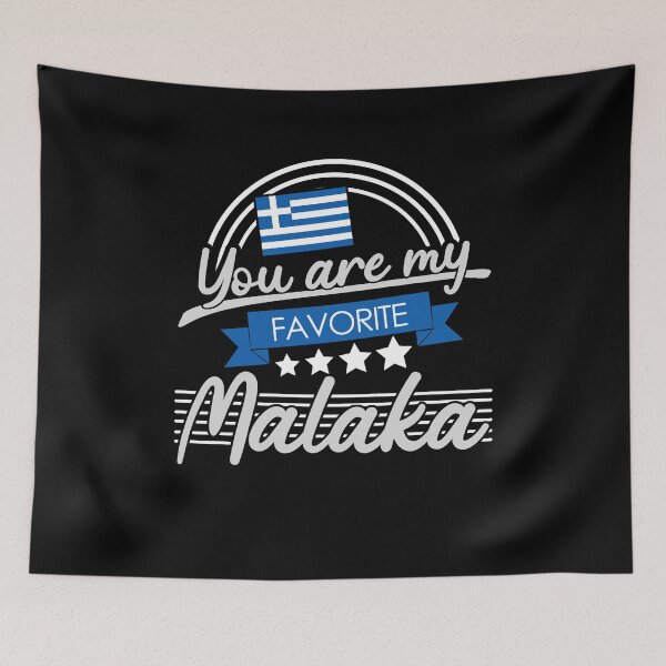 Item preview, Malaka Greece Flag Greek designed and sold by funandtwaddle.