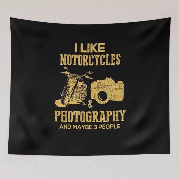 Item preview, I Like Motorcycles And Photography And Maybe 3 People Lover designed and sold by cadieuxart.