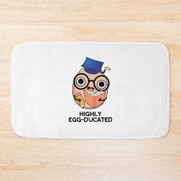 Item preview, Highly Egg-ducated Educated Funny Egg Puns  designed and sold by punnybone.