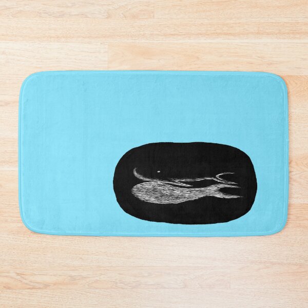 Item preview, Whale Dream Meditative Illustration black & white by Ungomario designed and sold by ungomario.