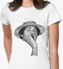 obama kush Women's Fitted T-Shirt
