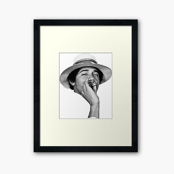 obama kush Framed Art Print