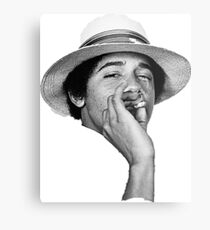 Lienzo metálico obama kush