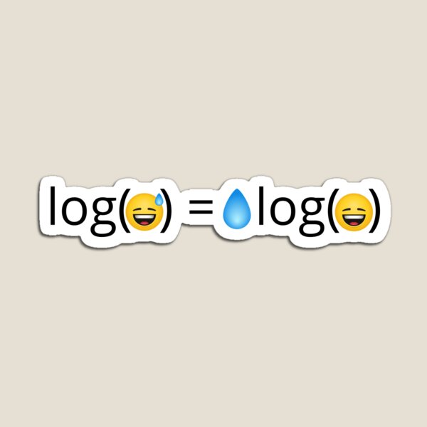 "Nerdy Logarithm Identity Joke" for Sale by Andrew Orr Redbubble