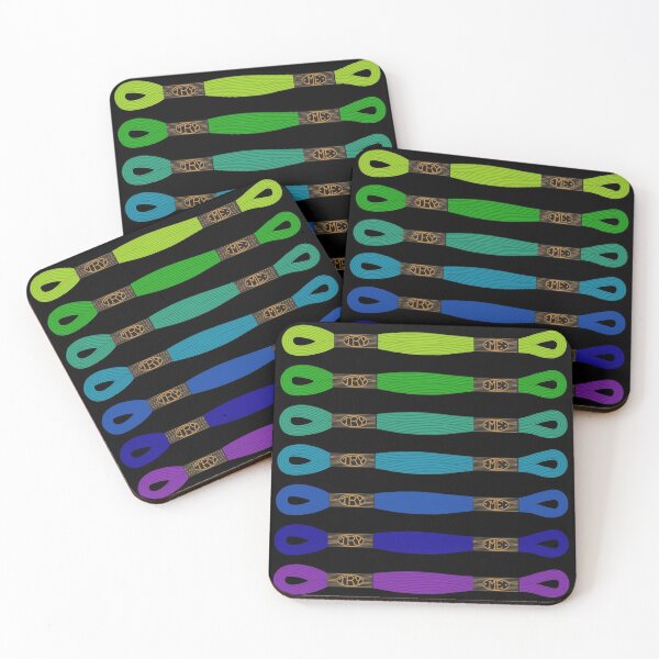 Item preview, Rainbow Embroidery Floss with TRY ME Labels designed and sold by GranniePanties.