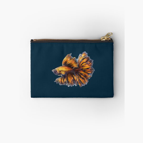 Item preview, Orange betta fish designed and sold by CatCarrot.