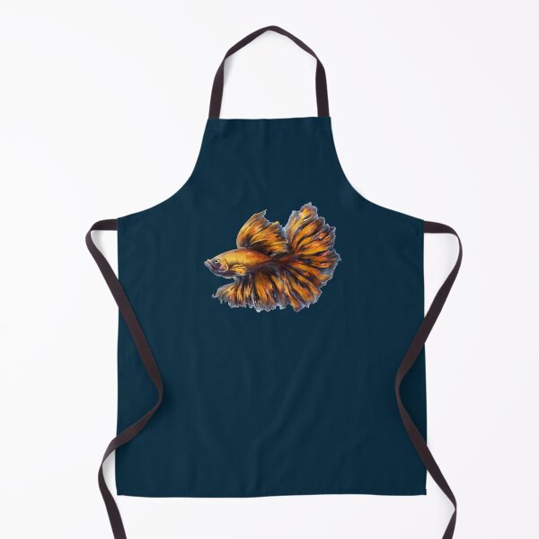 Item preview, Orange betta fish designed and sold by CatCarrot.
