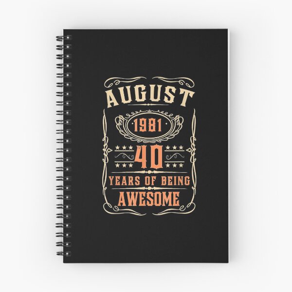 Item preview, AUGUST 1981 Birthday 40 Years of Being Awesome Gift  designed and sold by CuthbertShop.