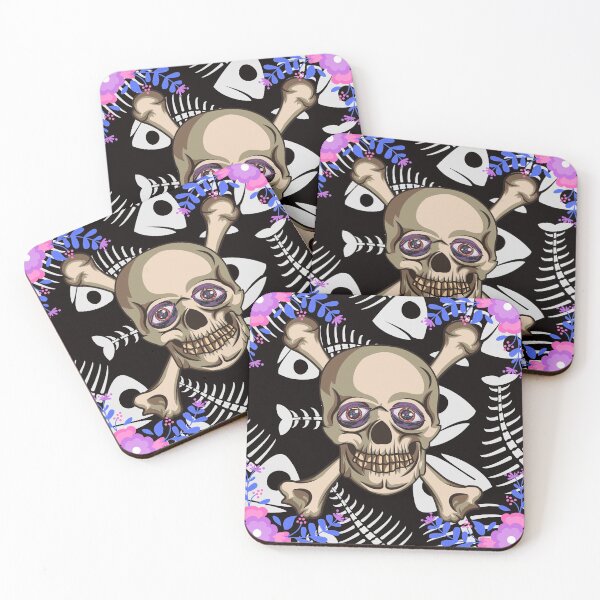 Item preview, Skull Floral Eyes designed and sold by CurlyFayeDesign.
